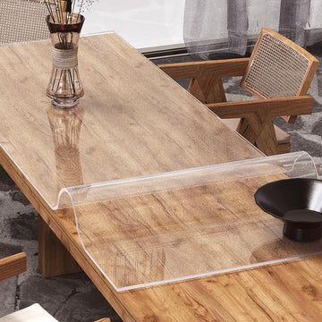 ETECHMART Custom Sized PVC Table Top Protector Thick Multi Size