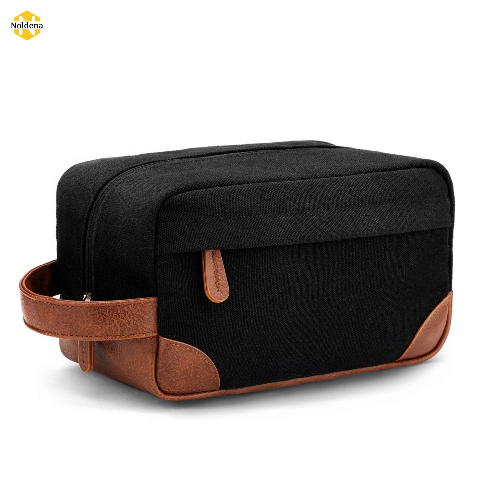 Noldena Toiletry Bag Hanging Dopp Kit for Men Water Resistant Canvas Shaving Bag with Large Capacity for Travel