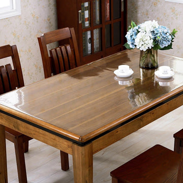 Etechmart Clear PVC Table Top Protector Thick Multi Size