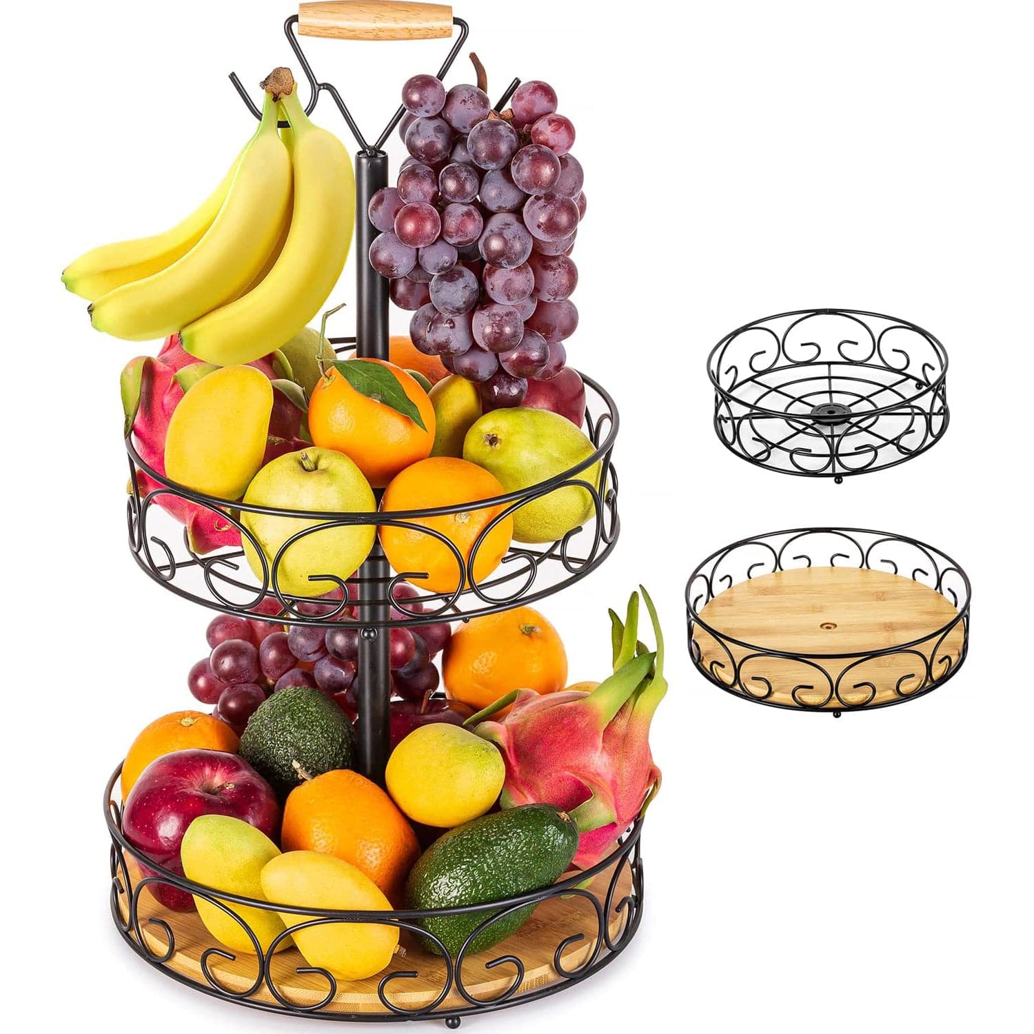 Etechmart Fruit Basket with Banana Hanger