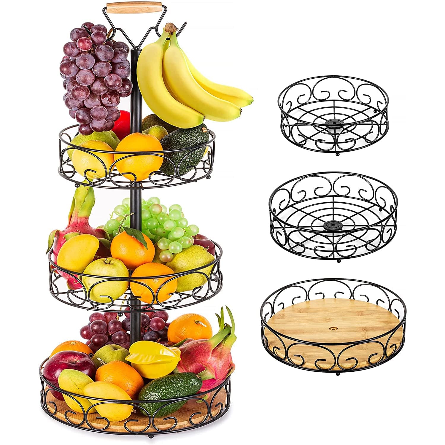 Etechmart Fruit Basket with Banana Hanger